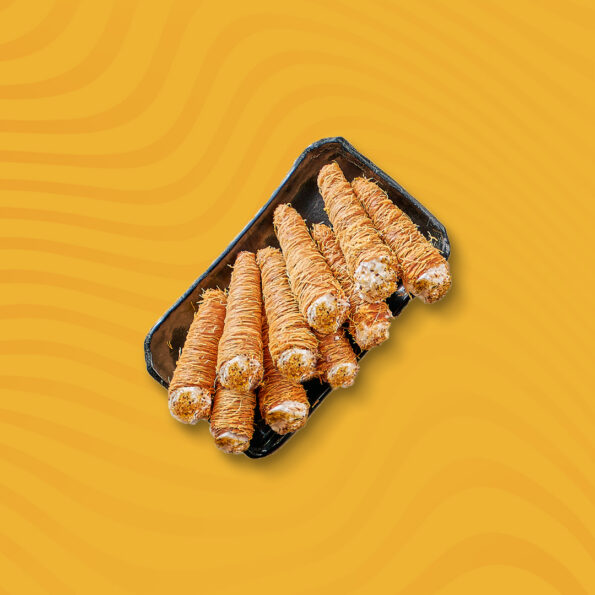 كنافة كورنيه قشطة